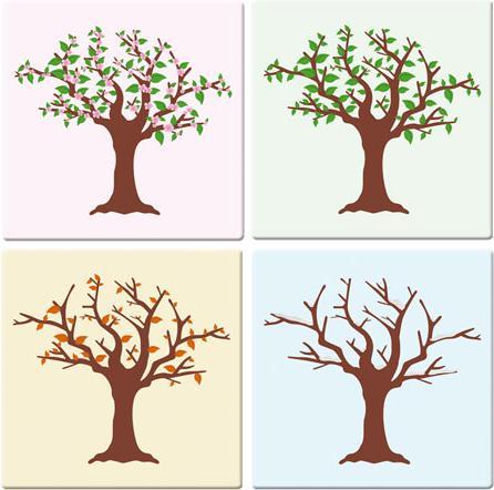 Image du produit Trenddeko Quatre saisons (20 x 20 cm)