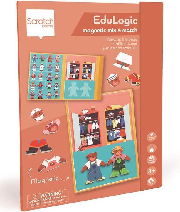 Actual product image Scratch Magnet game Bears (German)