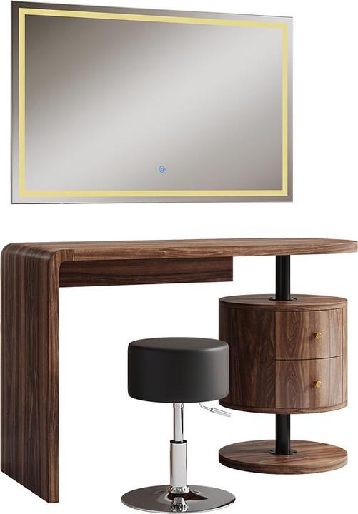 Vicco Lara mit Hocker und Beleuchtung (120 x 50 x 76 cm)