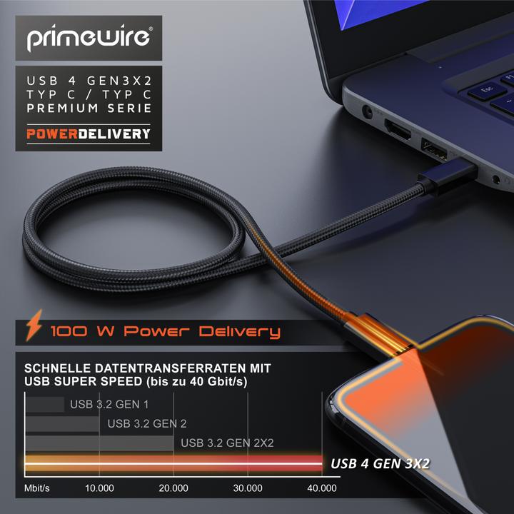 Actual product image Primewire USB C – USB C (0.80 m, USB 4.0, 100 W)