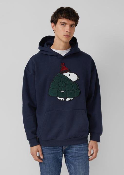 Produktbild s.Oliver Sweatshirt Kapuzen-Sweatshirt im Relaxed Fit mit Peanuts®-Artwork (L)