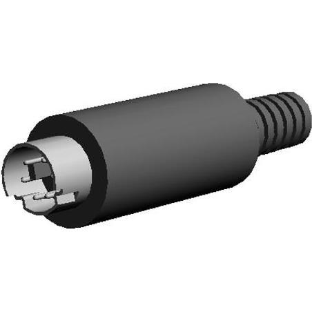 BKL Electronic Connettore mini DIN, Connettore audio, Nero