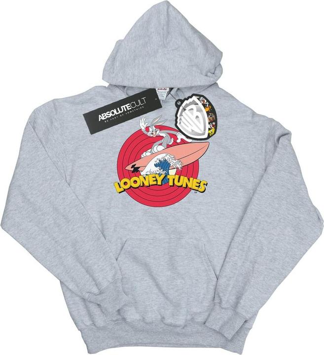 Actual product image Looney Tunes Mens Bugs Bunny Surfing Hoodie (L)