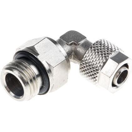 Rs Pro, Rohrverbindungstechnik, Winkelgewindeadapter, Gewinde-zu-Rohr, G1/4 Stecker, 15bar (Winkelverbindung)