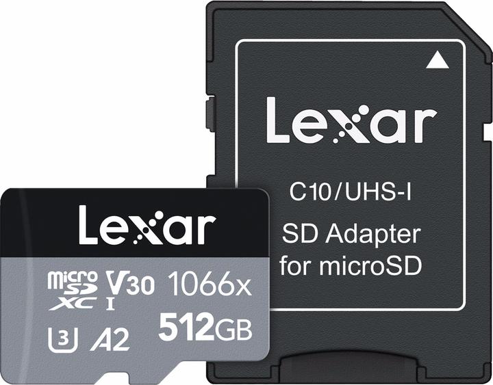 Image du produit Lexar Professional (512 Go, microSDXC, U3, UHS-I)
