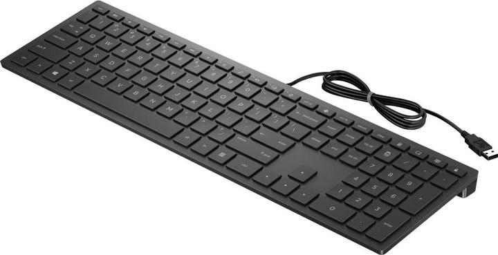 Actual product image HP Pavilion 300 - Keyboard - USB - Cheddar Black (Eng. Int., Cable)