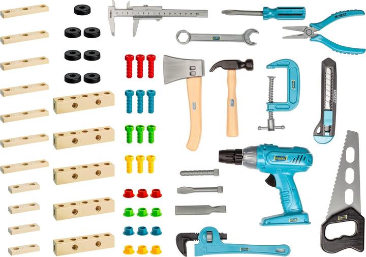 Produktbild HAZET Kinderspielzeug Werkzeugsatz JUNIORTOOL1 ∙ Anzahl Werkzeuge: 61