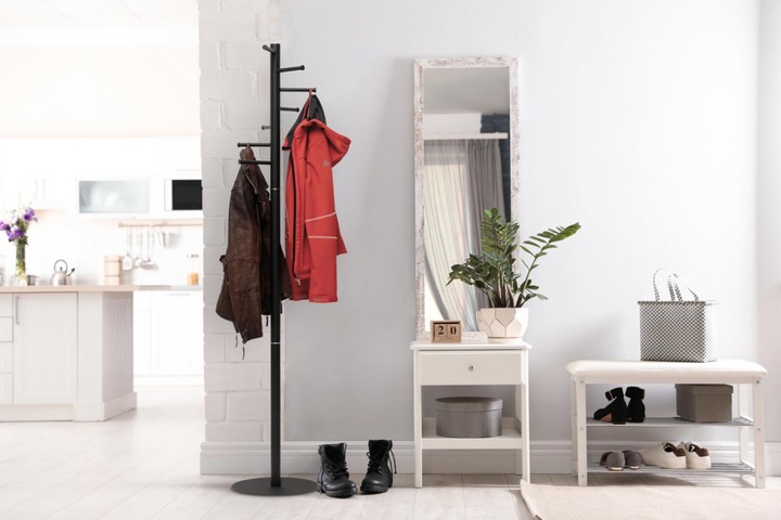 Actual product image Maul MAULcaurus coat stand, height 1770 mm, column Ø 40 mm, 7 hooks, base Ø 350 mm