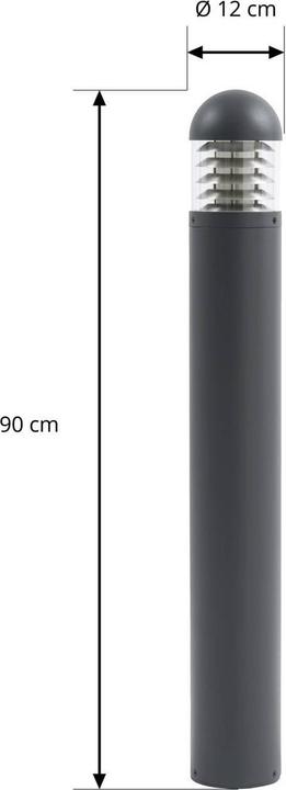 Produktbild Lucande LED-Wegeleuchte Skagena, anthrazit, Höhe 90 cm, IP54 (IP54)