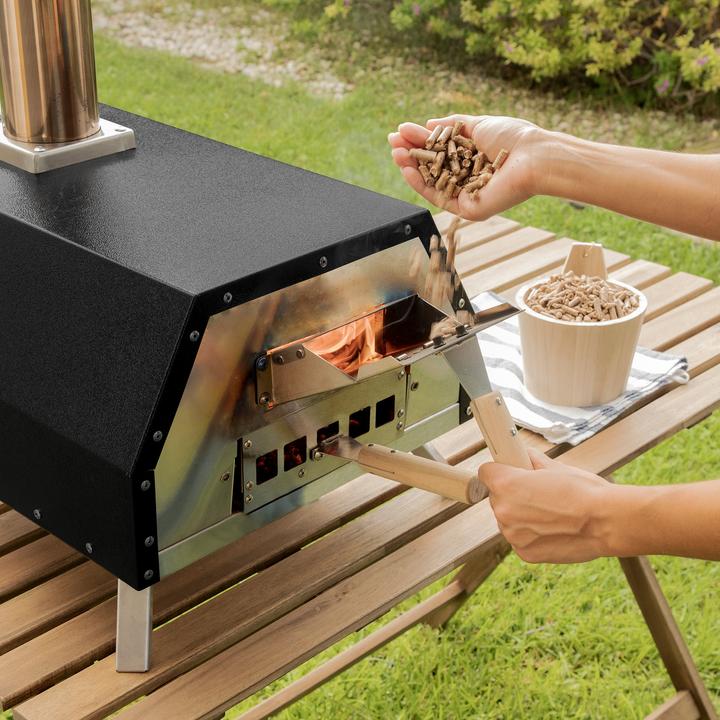 Produktbild InnovaGoods Pelletofen für Pizzas mit Zubehör Pizzahven (Pizzaofen Elektro)
