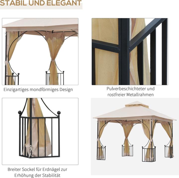 Produktbild Outsunny Pavillon (300 cm, 300 cm)