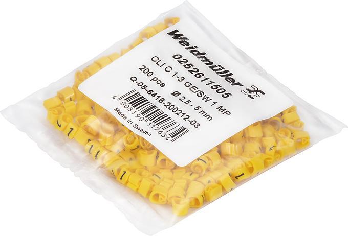 Productafbeelding Weidmüller Kabelmarker 41 ge Kern Kst Ř3-5mm 0252711562