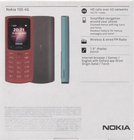 Produktbild NOKIA 105 2021 GSM-TELEFON SCHWARZ