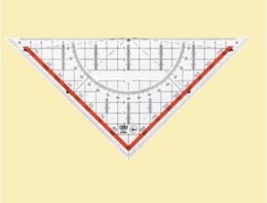 Produktbild M+r Geometriedreieck 22 cm (22 cm, Kunststoff)