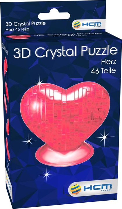 Actual product image HCM Kinzel 3D Crystal Heart (46 pieces)
