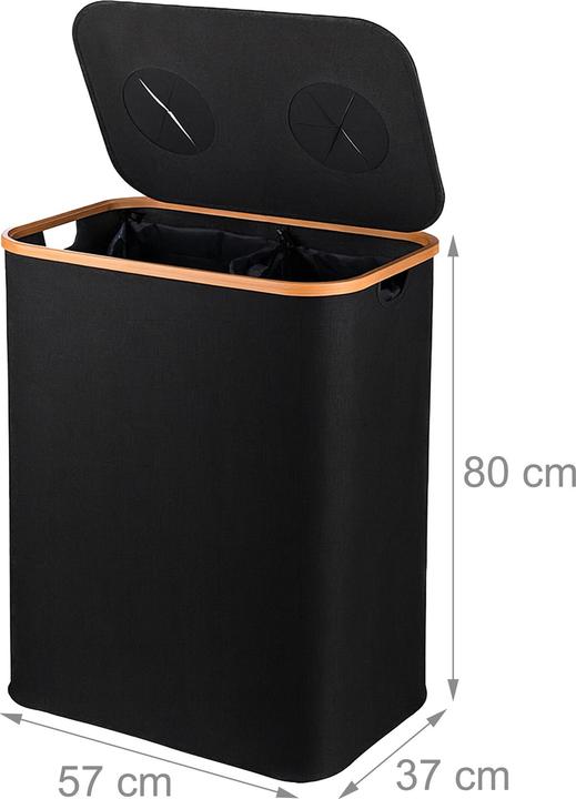 Actual product image Relaxdays Pfandflaschen-Sammelbehälter 2 Fächer (1 x)