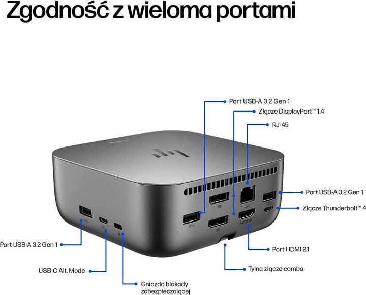 Produktbild HP Thunderbolt 4 100 W G6 Dockingstation (9 Ports)