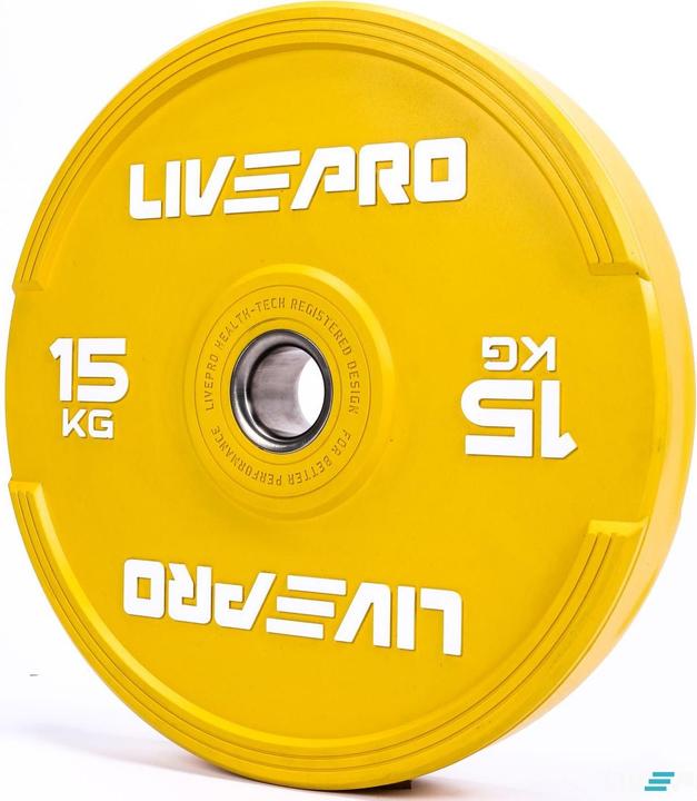 Produktbild Livepro Gewicht / Hantelscheibe Bumper Platte (1 x 15 kg)
