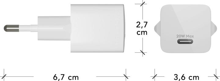 Produktbild dbramante1928 WALL CHARGER - USB-C 20W EU (20 W, 1 Port)