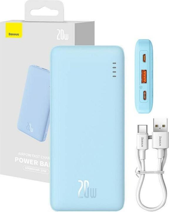 Produktbild Baseus Airpow 10000 mAh 20W powerbank (blue) (10000 mAh, 20 W, 37 Wh)
