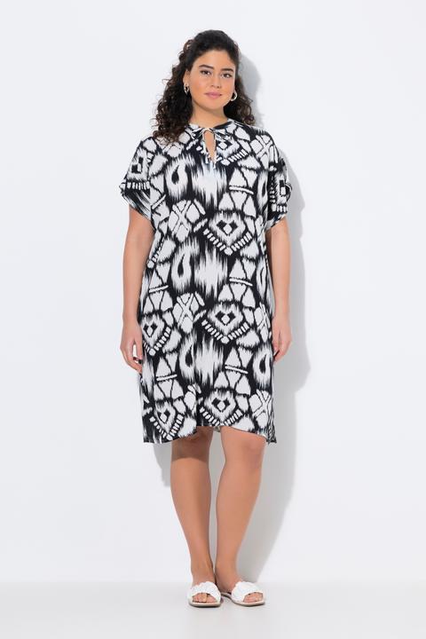 Produktbild Ulla Popken Kleid, Oversized, Tunika-Ausschnitt, Halbarm (46, 48)