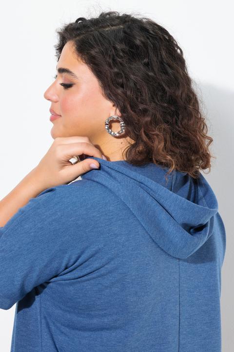 Produktbild Ulla Popken Hoodie, Sommermotiv, Oversized, Kapuze, Halbarm (46, 48)