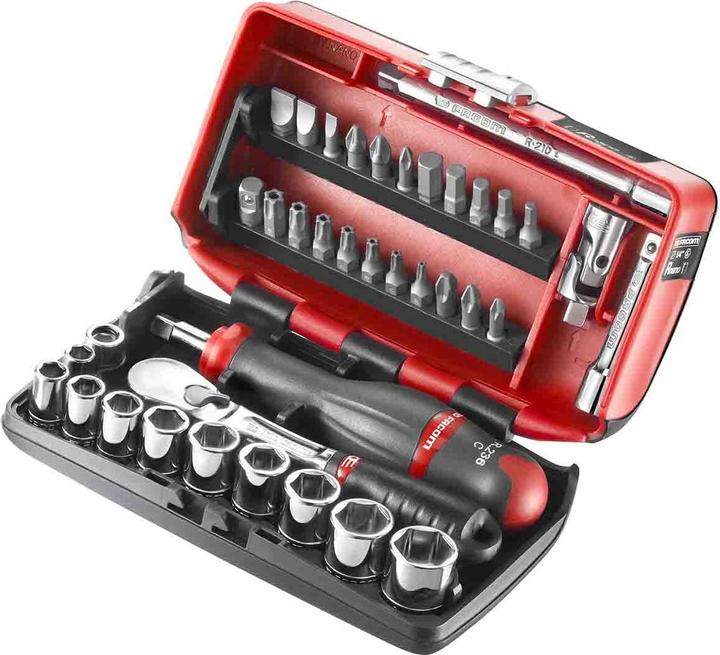 Actual product image Facom Socket wrench set inch 1/4