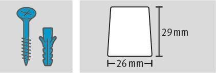 Immagine prodotto Fix-o-moll Paracolpi per porte Ø 26 mm 2 x (2 pz.)