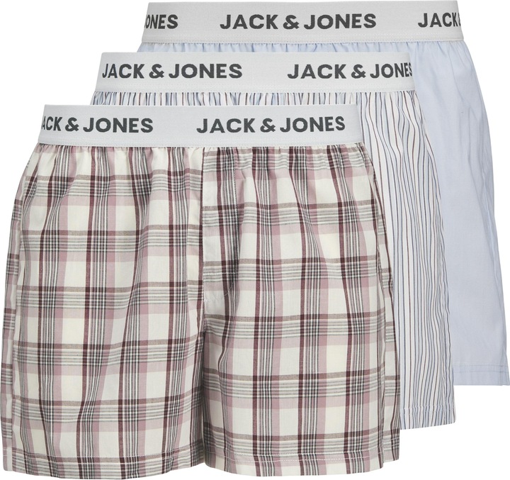 Jack & Jones Jacalvin Woven Boxers 3 Pack Ln