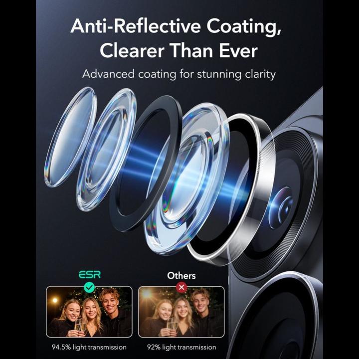 Actual product image ESR - Armorite Camera Lens Protectors - Samsung Galaxy S26 Ultra - Clear (Samsung Galaxy S26 Ultra)