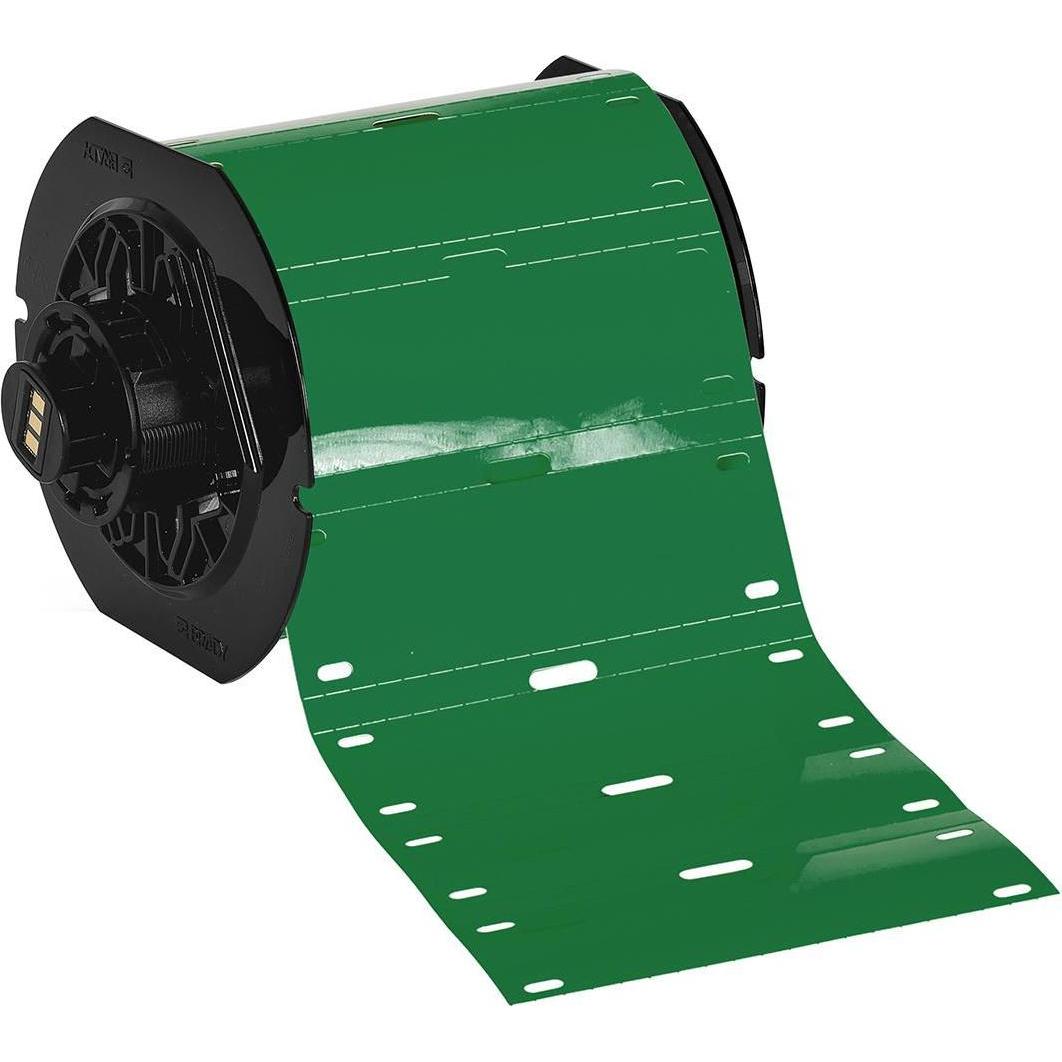 Brady, Etiketten, B33-75x25-7598-GN, Kabelschilder, Polyester, Grün, matt, 75.00 x 25.00 mm, für BBP33/i3300/i