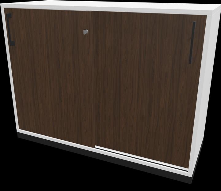 Walnut decor dark with structure, Black, White
