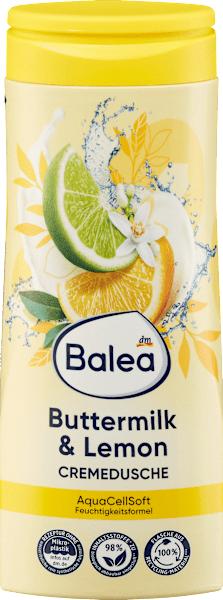 Actual product image dm Balea Cream shower Buttermilk&Lemon (300 ml)