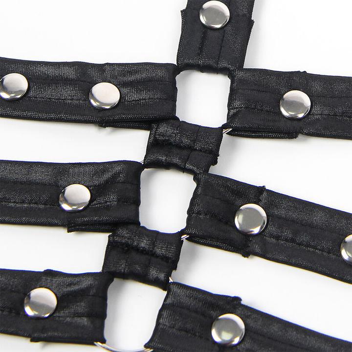 Actual product image Subblime 954413 LEATHER BONDAGE BODY BLACK L/XL (L, XL)
