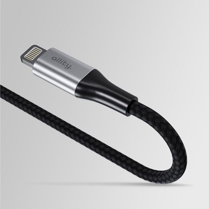Image du produit Allity cable AUC-01 USB-C - Lightning 1.0 m 27W black (USB 3.0, 27 W)