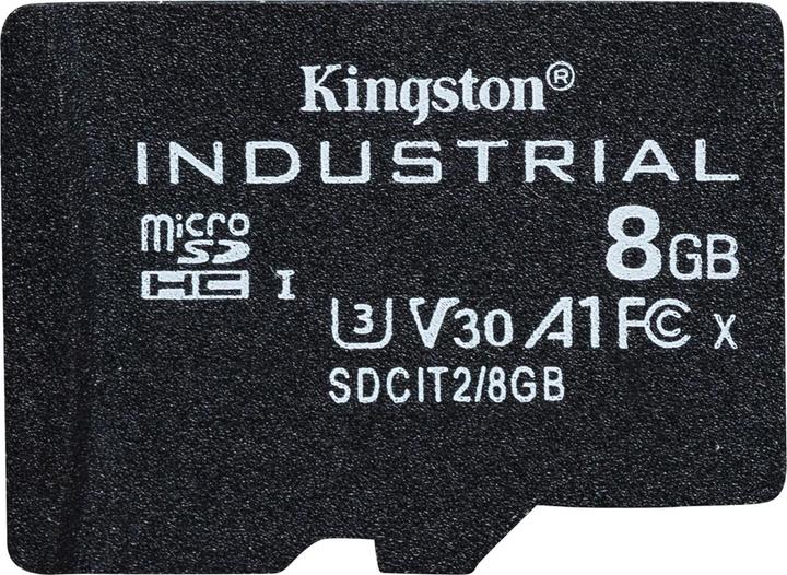 Productafbeelding Kingston microSDHC Industriële pSLC (8 GB, microSDHC, U3, UHS-I)
