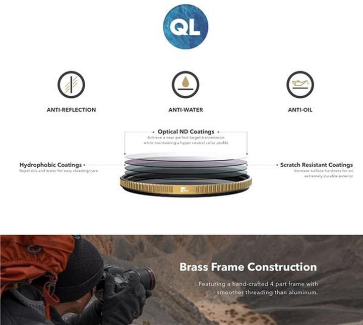 Actual product image PolarPro QuartzLine Filters 82mm CP (82 mm, Polarizing filter)