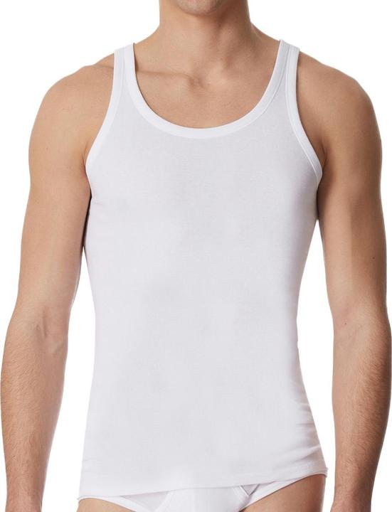 Actual product image Schiesser 4 Pack Cotton Essentials Fine Rib Undershirt (M)