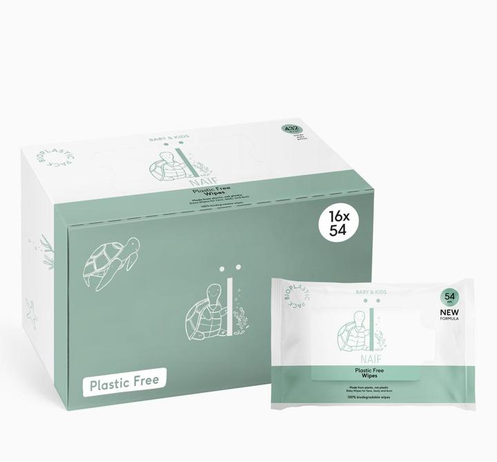 Actual product image Naïf Baby wet wipes (16 x 54 pcs.)