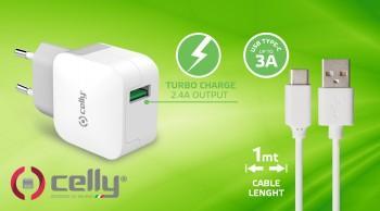 Actual product image Celly TCUSBTYPEC - Power supply - 2.4 A (USB) - on (12 W)