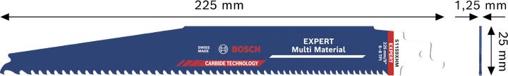 Image du produit Bosch Professional Zubehör EXPERT S1159XHM Multi Material Säbelsägeblatt, 10-tlg.