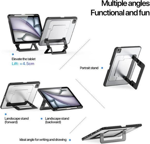 Produktbild Dux Ducis Axis Series PC Hardcase Hülle mit Standfunktion (Apple iPad 2022 (10. Gen), Apple iPad Air 11 2024, Apple iPad Air 11 2025, Apple iPad Air 11 2026, Apple iPad Air 2020, Apple iPad Air 2022, Apple iPad Pro 11 2020, Apple iPad Pro 11 2021, Apple iPad Pro 11 2022)