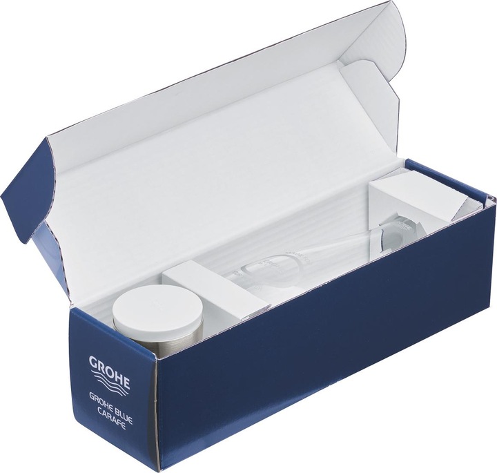 Produktbild Grohe Glaskaraffe BLUE Kristallglas, 1 l, mit Deckelset (1 l)