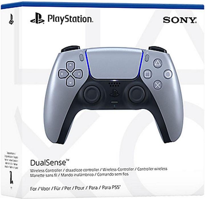 Actual product image Sony DualSense V2 wireless controller - Sterling Silver (PC, PS5)