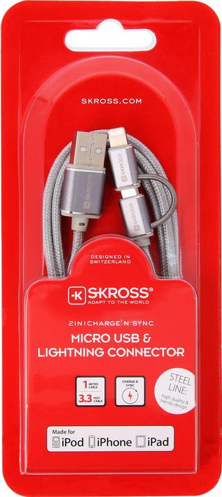 Image du produit Skross 2in1 Charge'n Sync (1 m, USB 2.0)