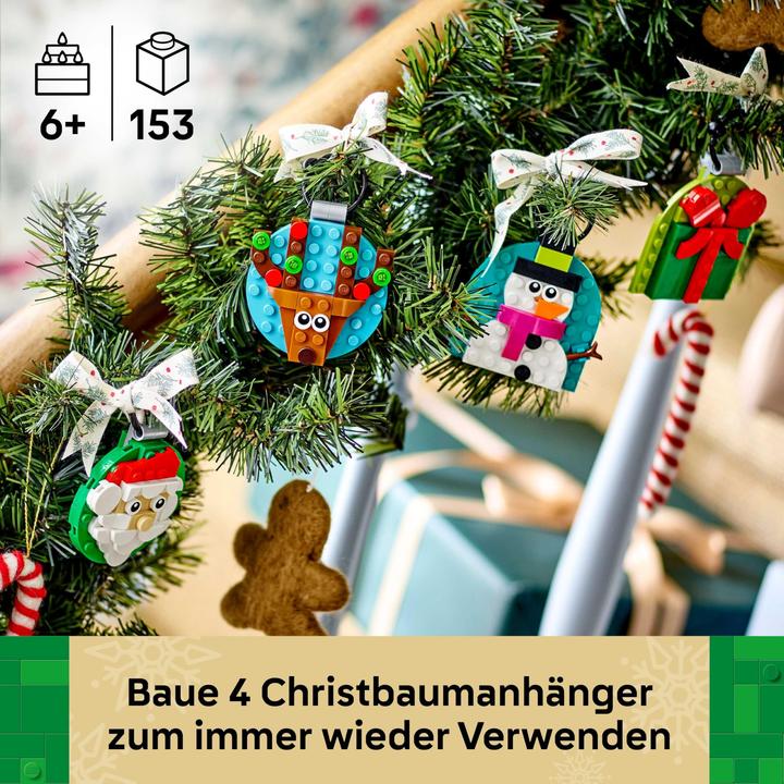 Actual product image LEGO Various Christmas tree decorations