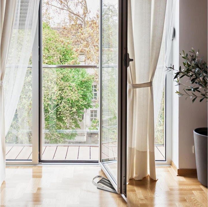 Actual product image Relaxdays Doorstop stainless steel (2 Piece, 5 x 12.5 x 4 cm)