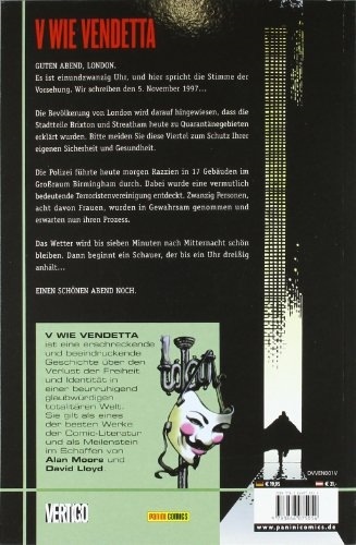 Produktbild Panini V wie Vendetta (Deutsch, Alan Moore, 2006)