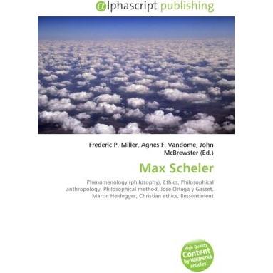 Max Scheler, Sachbücher
