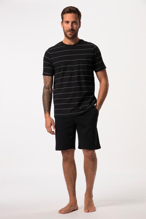 Image du produit JP1880 Pyjama court deux pièces, T-shirt rayé et short - jusqu'au 8XL (7XL)